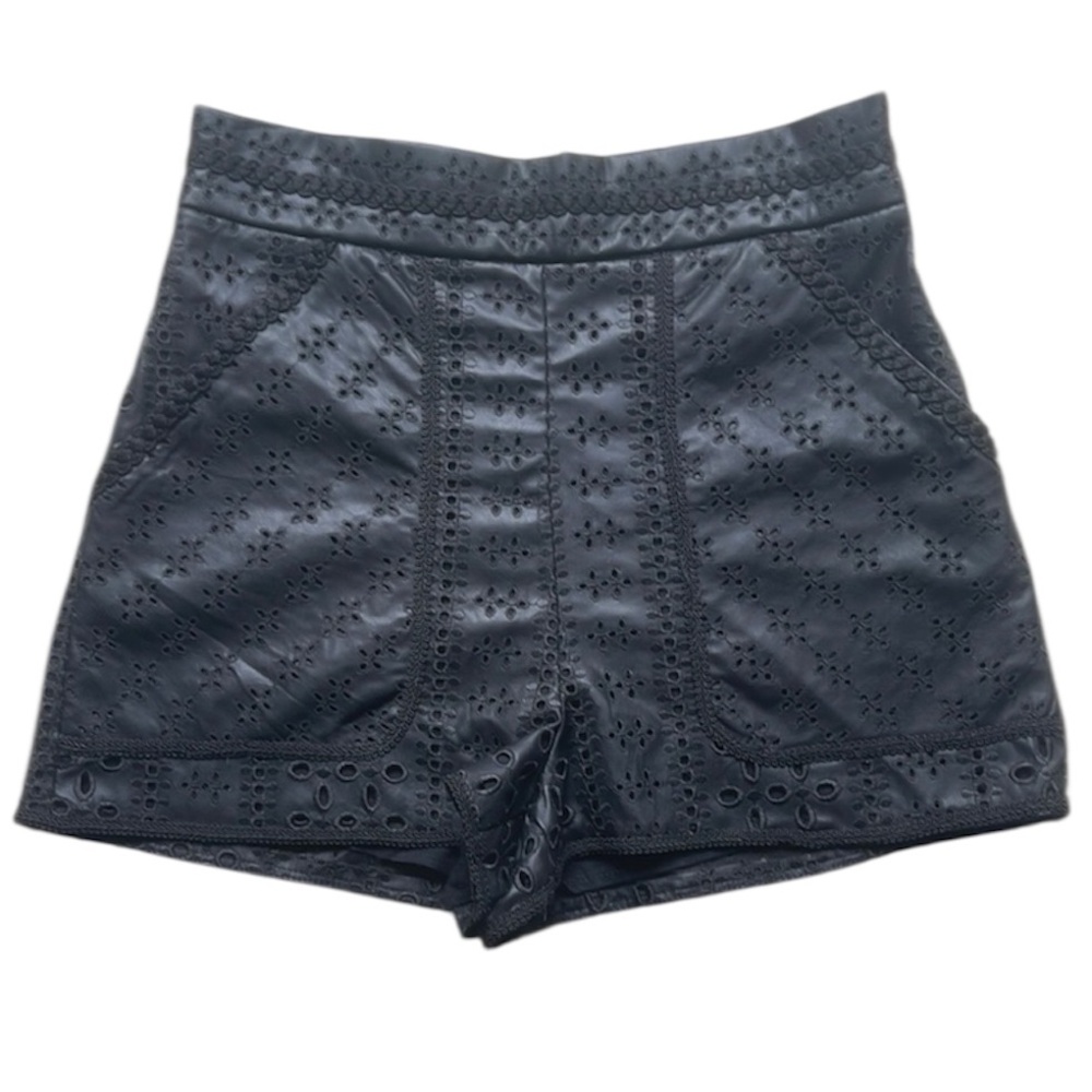 Zara Black High Waist Women Shorts